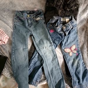 3 dresses, 3 pairs jeans size 5